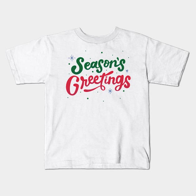 season greating Kids T-Shirt by ldcreation